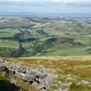 Hethpool Linn and the College Burn from Wester Tor.