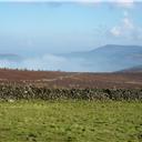 Whorl Hill and Carlton Moor rising from the mist.